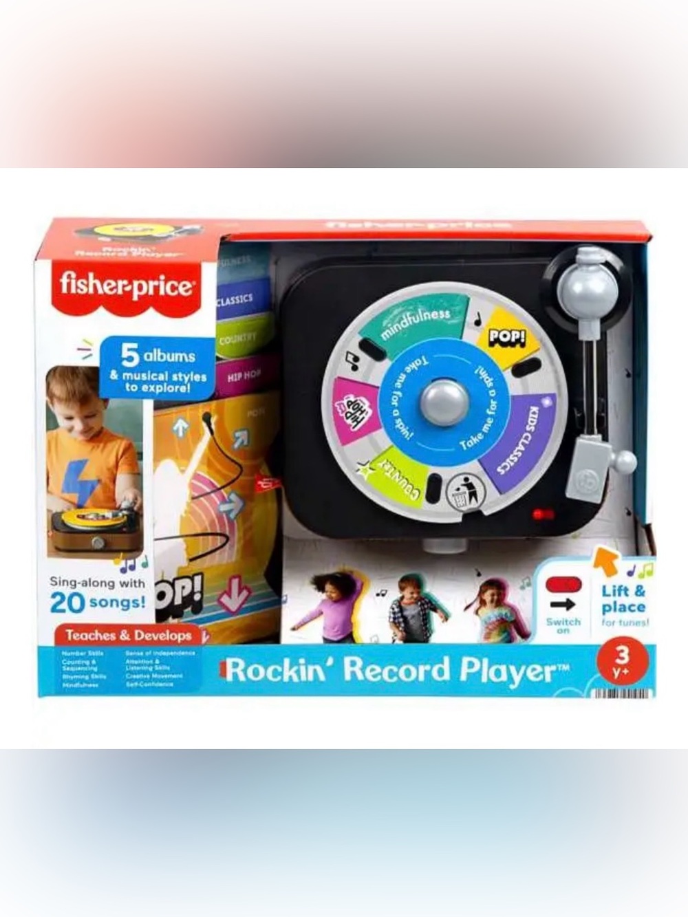 Fisher Price Rockin' Record Player Playset 
[Includes 5 Albums!] Brand New